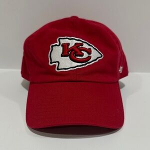 47 Brand Red Kansas City Chiefs Embroidered Men's Cap